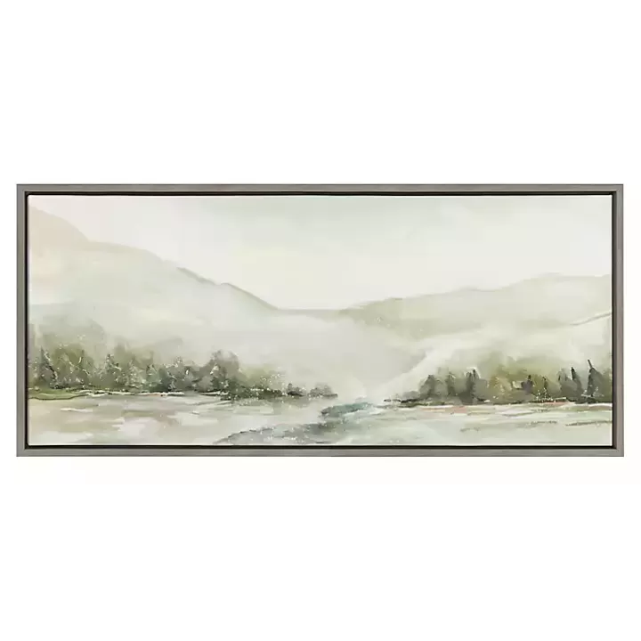 Store Winter Mountain Landscape Framed Canvas Art Print Canvas Art