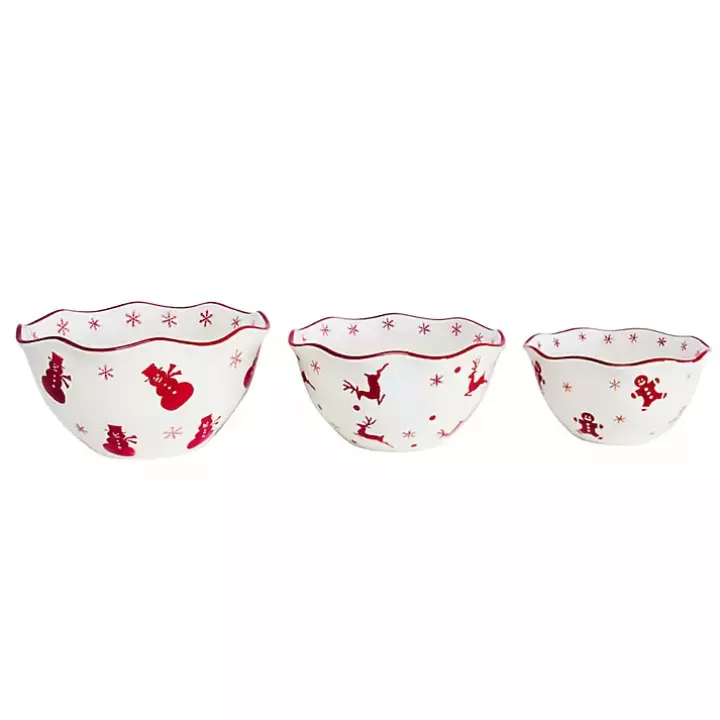 Online Winterfest Candy Bowls, Set of 3 Serving & Entertaining