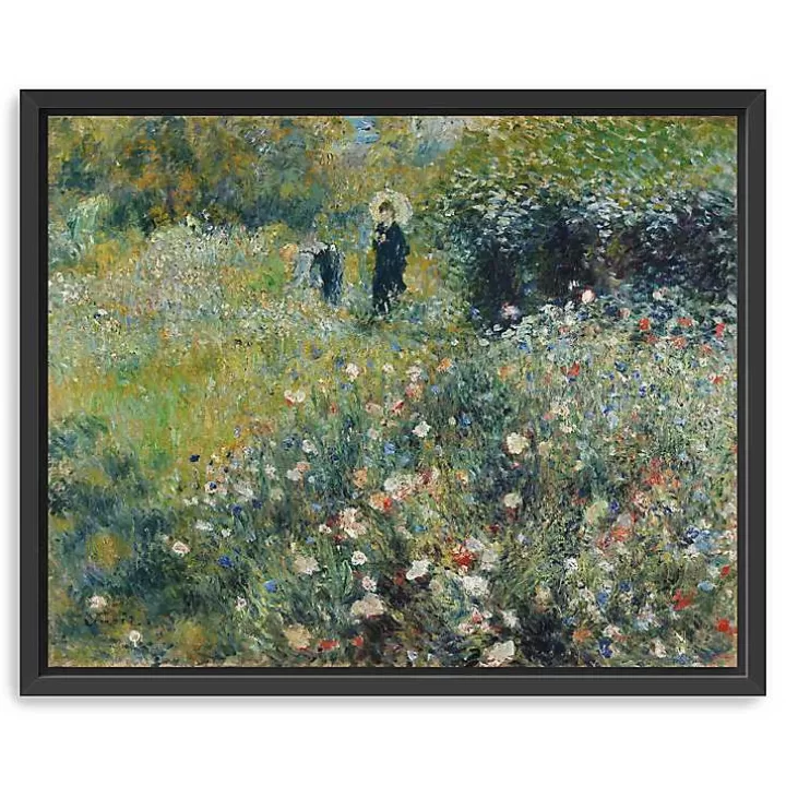 New Woman with Parasol Garden Canvas Print, 22x18 in. Canvas Art