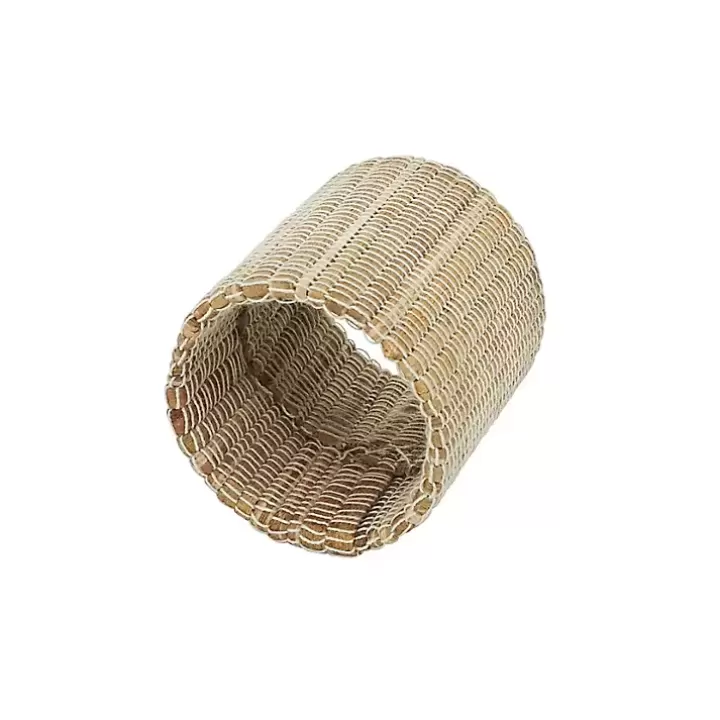 Online Woven Neutral 4-pc. Napkin Ring Set Table Linens