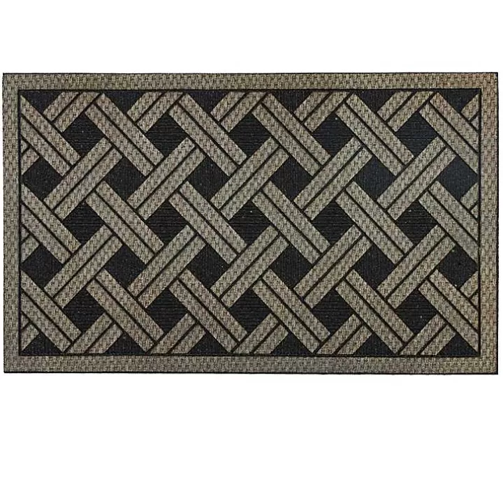 Clearance Woven Wicker Pattern Doormat Doormats