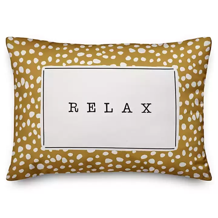 Cheap and White Polka Dot Relax Outdoor Pillow Outdoor Cushions & Pillows