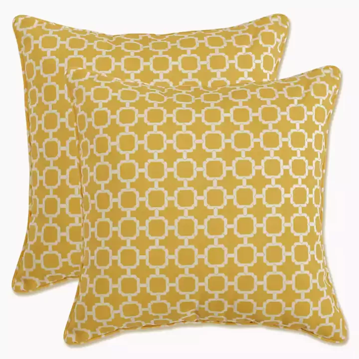 Fashion Pattern Outdoor Pillows, Set of 2 Outdoor Cushions & Pillows