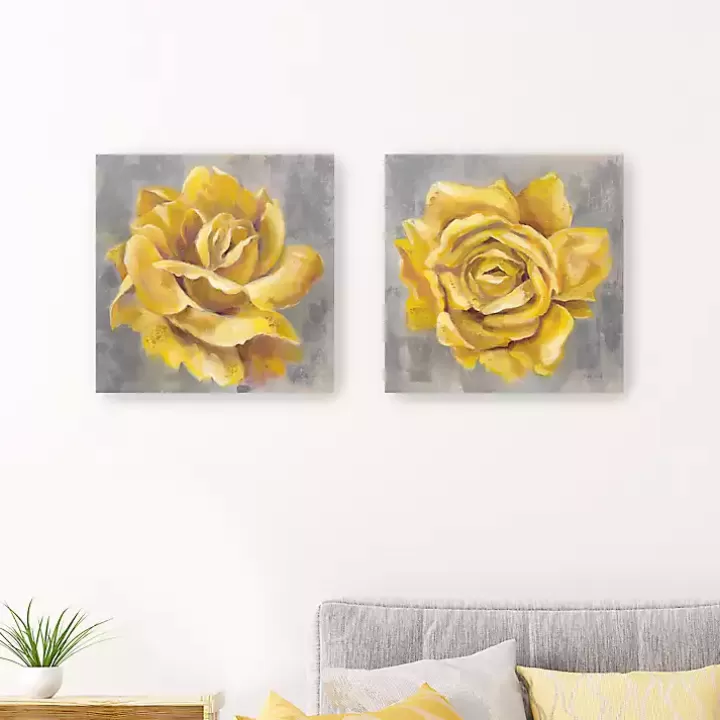 Store Roses Giclee Canvas Art Prints, Set of 2 Canvas Art