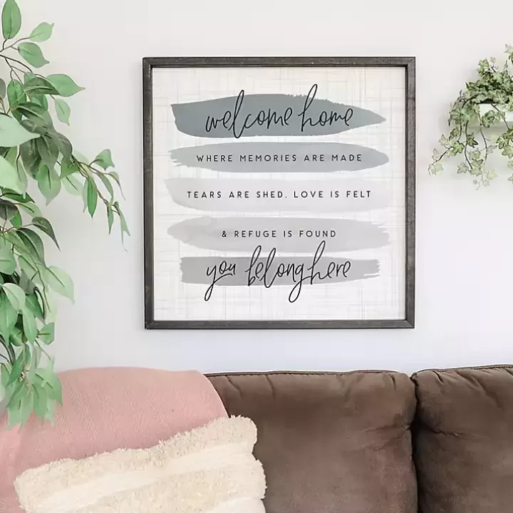 Clearance You Belong Here Wall Plaque Wall Quotes & Signs