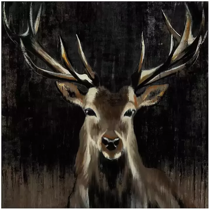 Clearance Young Buck Giclee Canvas Art Print, 30x30 in. Canvas Art