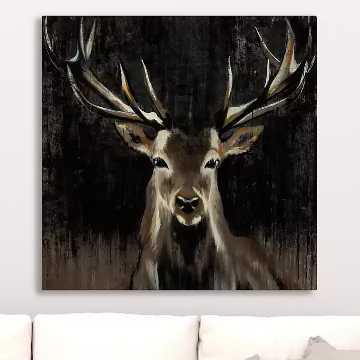 Clearance Young Buck Giclee Canvas Art Print, 30x30 in. Canvas Art