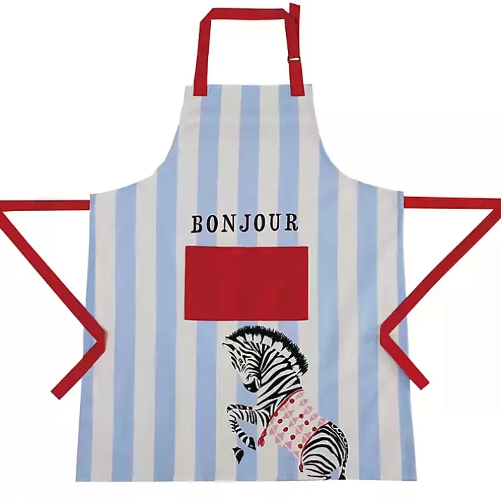 Shop Zebra Bonjour Apron Kitchen Accessories