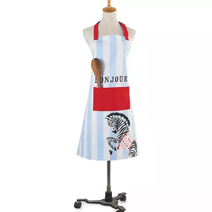 Shop Zebra Bonjour Apron Kitchen Accessories